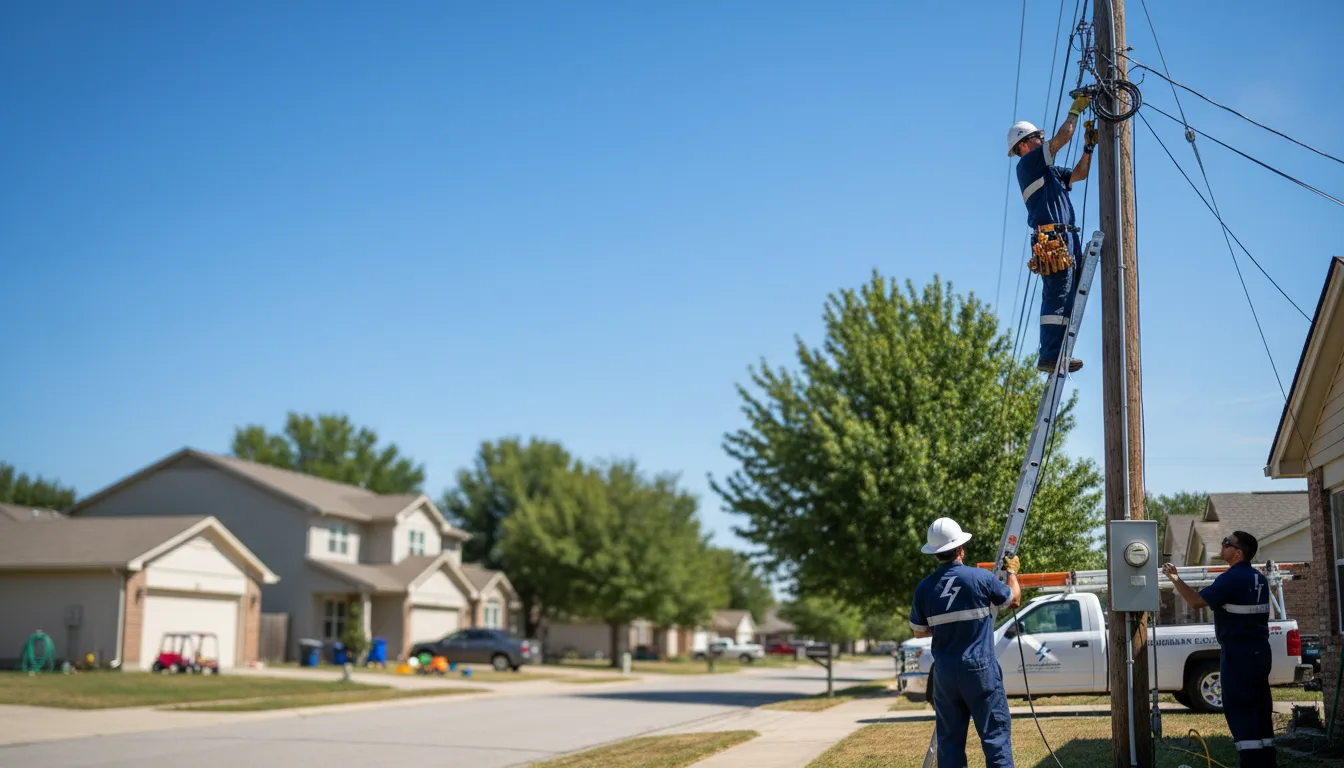 Residential electrician providing installation services in Gretna, NE